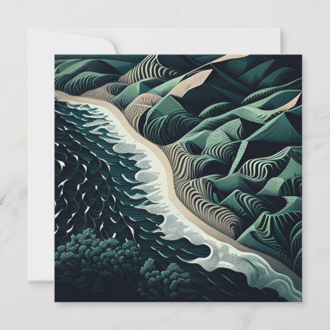 Serene Shores Karte (Vorderseite)