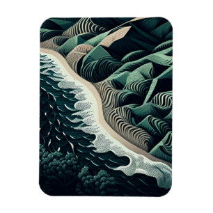 Serene Shores Magnet