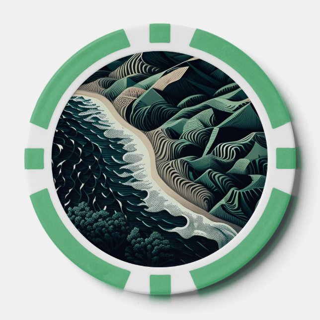 Serene Shores Pokerchips (Vorderseite)