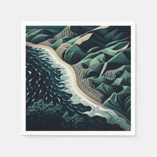 Serene Shores Serviette