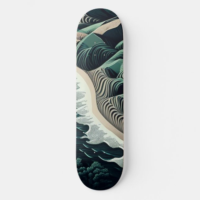 Serene Shores Skateboard (Vorderseite)