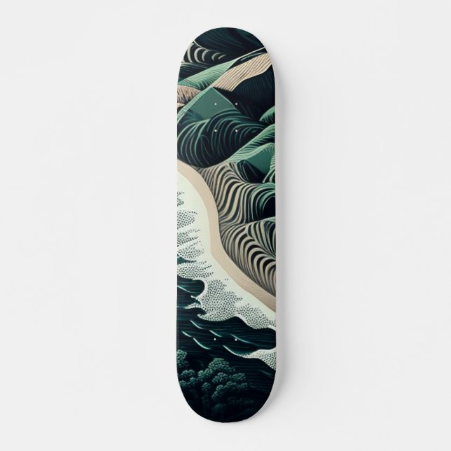 Serene Shores Skateboard (Vorne)