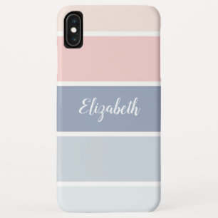 Serene Skies Dusty Blue Blush Streifen Personalisi Case-Mate iPhone Hülle