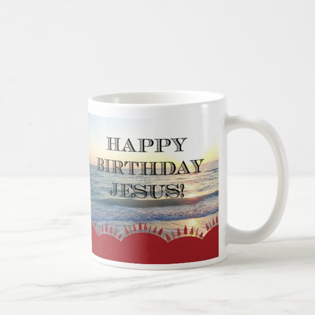 Serene Sonnenuntergang über dem Ozean glücklich Ge Kaffeetasse (Rechts)