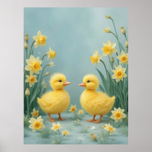 Serene Spring Ducklings Kinderzimmer Dekoration