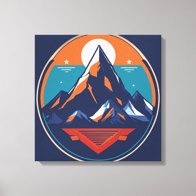 Serene Summit Graphic Leinwand (Vorderseite)