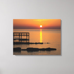 Serene Sunset Stretched Canvas Print Leinwanddruck