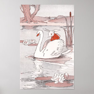 Serene Swan gibt Rabbit einen Aufzug Poster