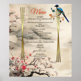 Serene Tranquility Ikebana japanisches Thema Poster