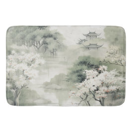 Serene Tranquility japanisches Thema Badematte