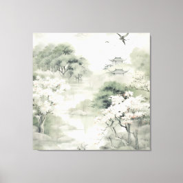 Serene Tranquility japanisches Thema Leinwanddruck