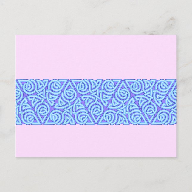 Serene Triangle Knot Band Postkarte (Vorderseite)