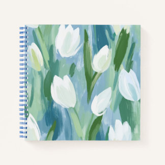 Serene und ruhige Tulips Squared Notebook Notizbuch