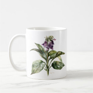 Serene Watercolor Comfrey Kaffeetasse