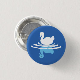 Serene Waters - Spielerisches Muster des Swan Lake Button