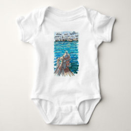 Serene Waterscape in San Juan de Ulua, Veracruz Baby Strampler