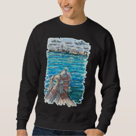 Serene Waterscape in San Juan de Ulua, Veracruz Sweatshirt