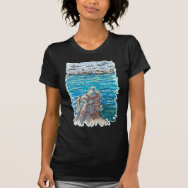 Serene Waterscape in San Juan de Ulua, Veracruz T-Shirt