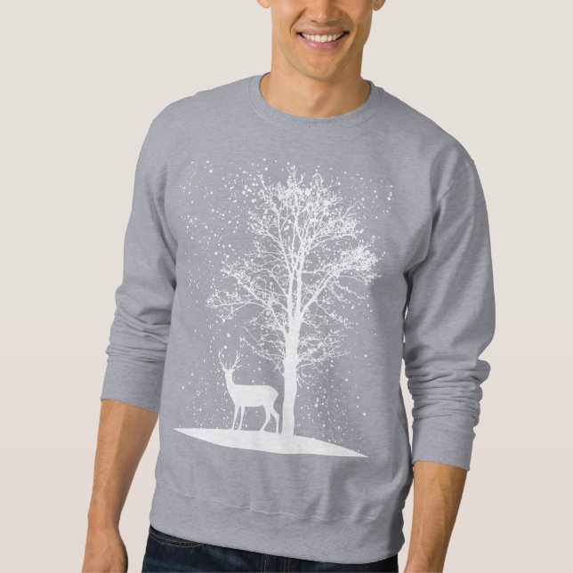 Serene Winter Silhouette Sweatshirt (Vorderseite)