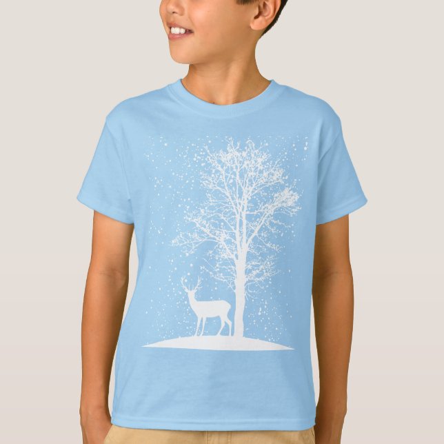 Serene Winter Silhouette T-Shirt (Vorderseite)