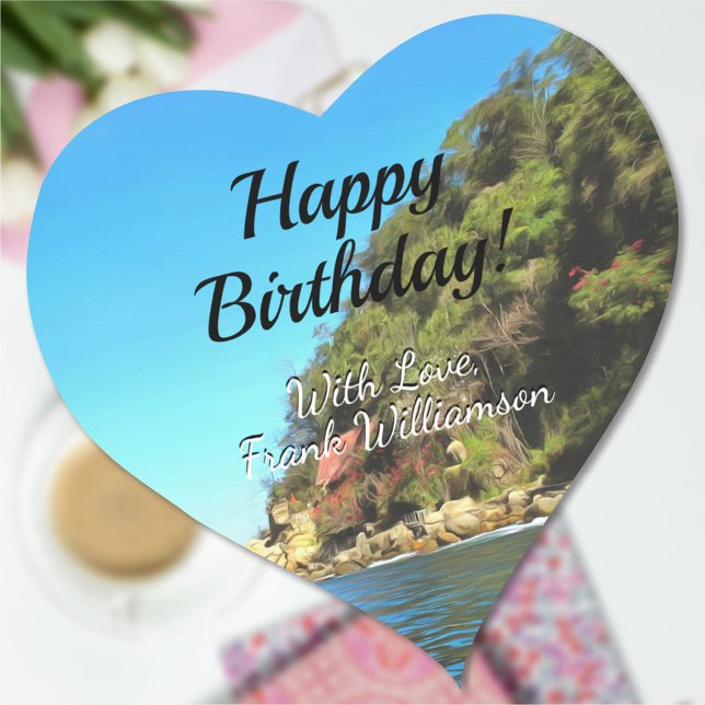 Serene Yelapa Birthday 0758 Herz-Aufkleber (Von Creator hochgeladen)