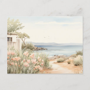 Serene Zypern: Digitalfarben-Kunstdrucke Postkarte