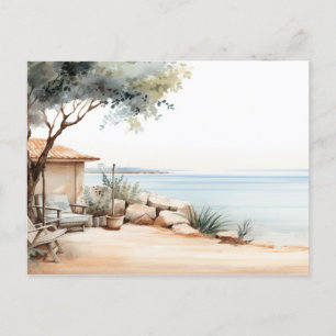 Serene Zypern: Digitalfarben-Kunstdrucke Postkarte