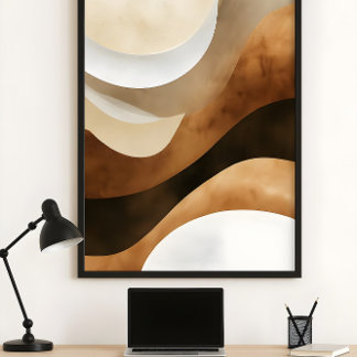 Serener Sandstein-Fluss Poster