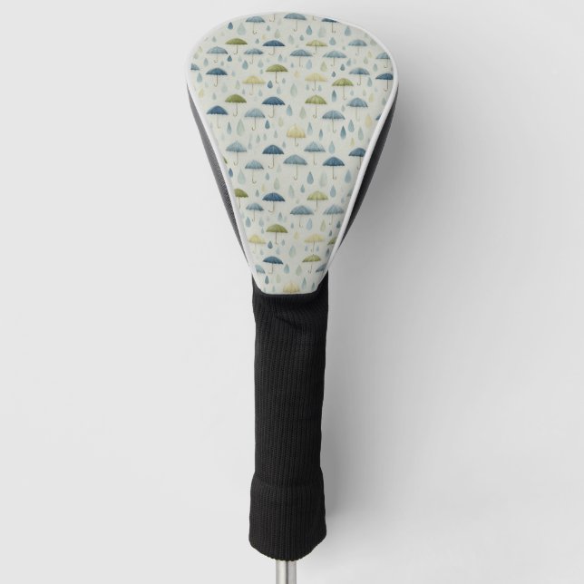 Serenes Regenbogengarten-Blumenmuster (4) Golf Headcover (Vorderseite)
