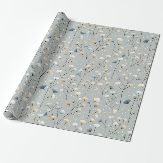 Serenes Regenbogengarten-Blumenmuster (7) Geschenkpapier (Ungerollt)