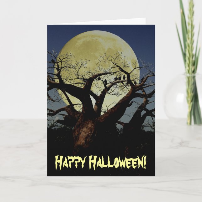 Serengeti, glückliches Halloween! Karte (Vorderseite)