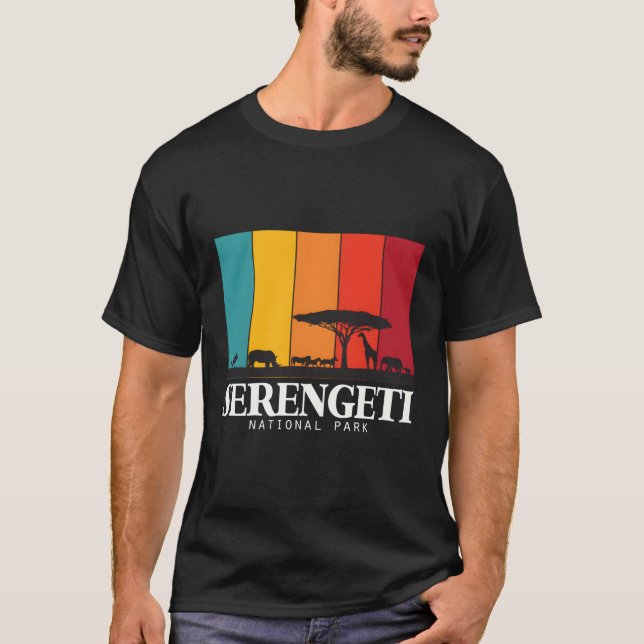 Serengeti Nationalpark Big Five Safari Afrika T-Shirt (Vorderseite)