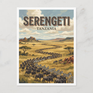 Serengeti-Nationalpark Seronera Tansania Postkarte