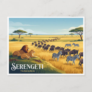 Serengeti-Nationalpark Seronera Tansania Postkarte
