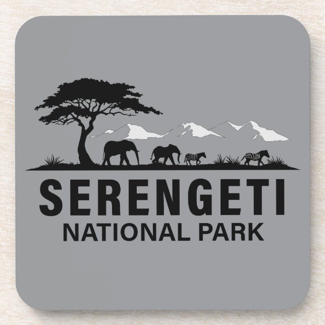 Serengeti Nationalpark Tansania Getränkeuntersetzer (Vorderseite)