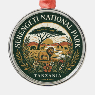 Serengeti-Nationalpark Tansania Ornament Aus Metall
