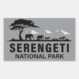 Serengeti Nationalpark Tansania Rechteckiger Aufkleber