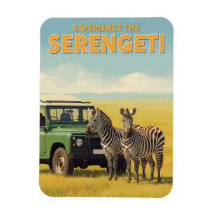 Serengeti-Nationalpark Tansania Zebras Magnet