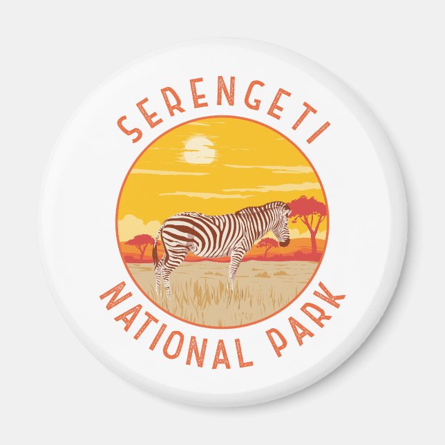 Serengeti Nationalpark Zebra Kunstvoll wandern im  Magnet (Vorne)