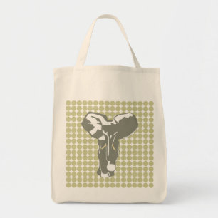 Serengeti Safari Dot mit Pop Art Elephant Tragetasche