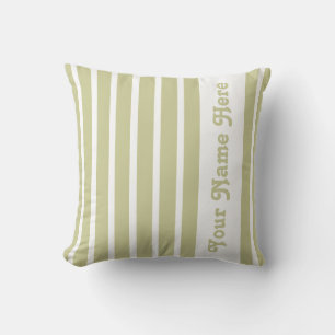 Serengeti Safari Stripe Coussin avec nom