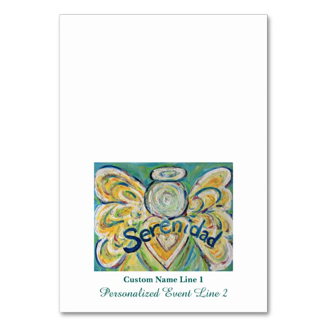 Serenidad Inspiration Word Angel Table Carte de te (Par défaut)