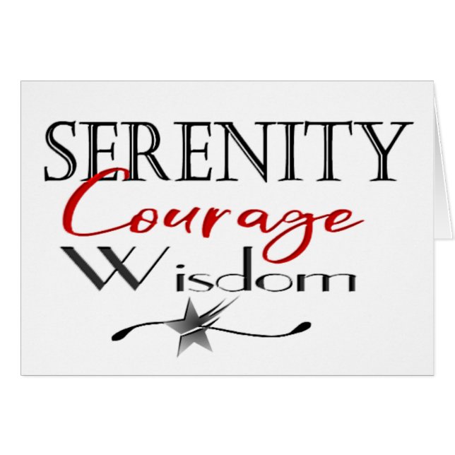Sérénité Courage sagesse (Devant horizontal)