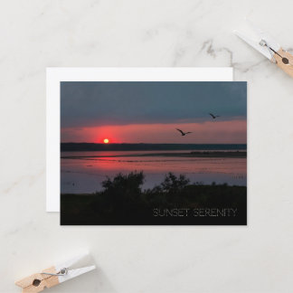 Sérénité du coucher de soleil | Carte postale de l