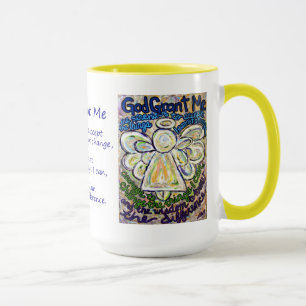 Sérénité Prière Ange Peinture Mug ou Coupe