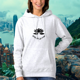 Serenity Blooms - Lotus Blume Design Hoodie