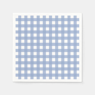 Serenity Blue Gingham Serviette
