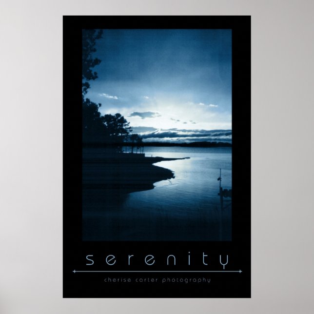 Serenity Blue Poster (Vorne)