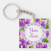 Serenity Bouquet Floral AcrylicTemplate Schlüssela