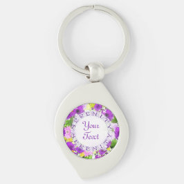 Serenity Bouquet floral SwirlTemplate Schlüsselanh Schlüsselanhänger